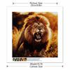 New Arrival 5D DIY Full Circle Diamond Painting "Lion" Embroidery Cross Stitch Home Decor Gift