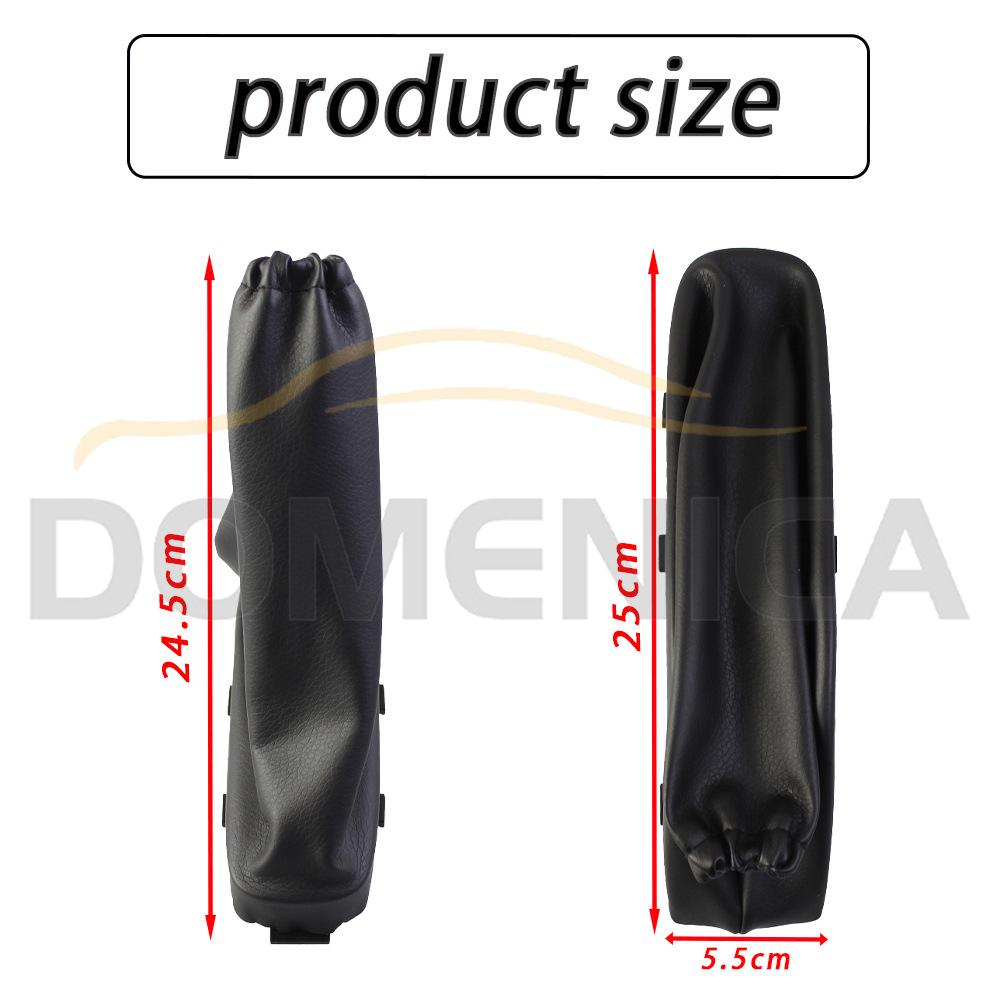 Acessórios de Capa de Freio de Mão de Couro Preto para Opel Astra G/Zafira A