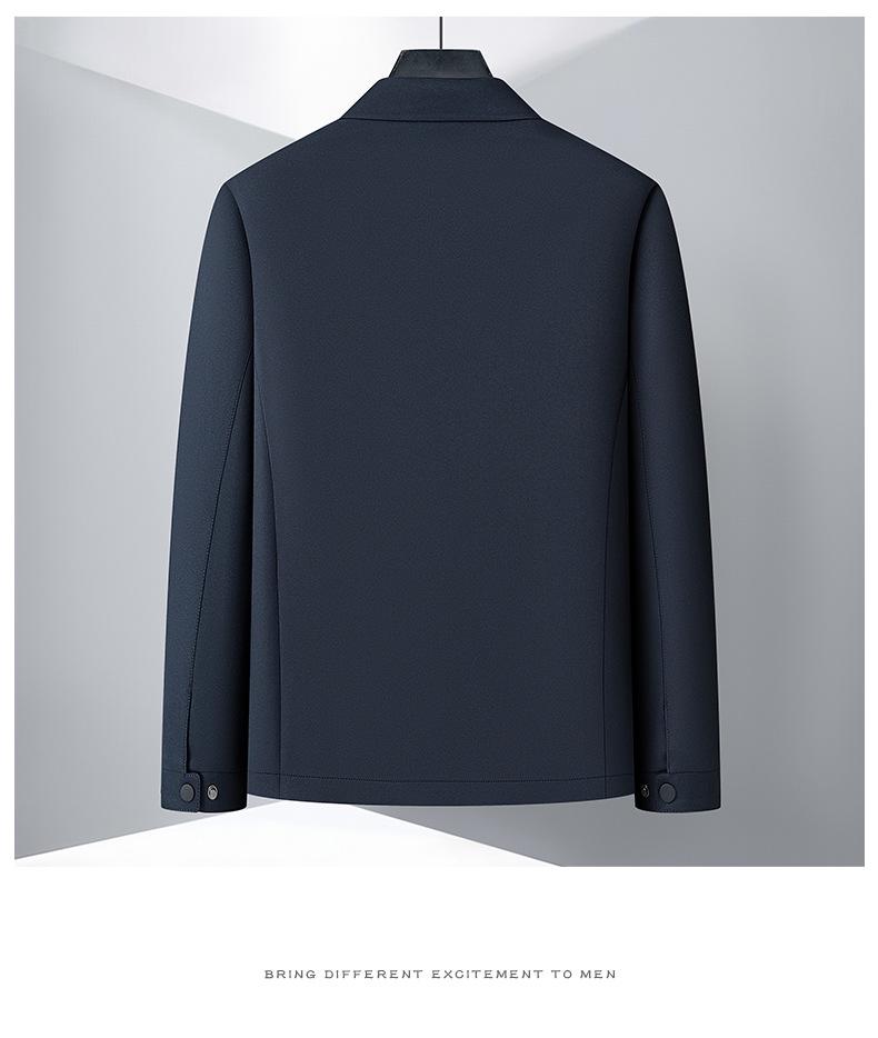 Men's Lapel Jacket: Spring/Autumn Middle-aged Business Casual Executive Outerwear