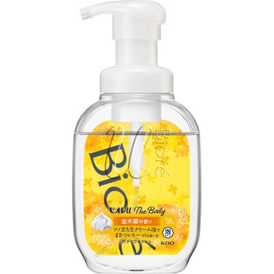 Biore U THE BODY Foam Type Kinmokusai Fragrance Pump 540mL Personal Medium Price Range Body Soap Wet Your Skin, Apply 1 To 2 Pumps of Foam To Your