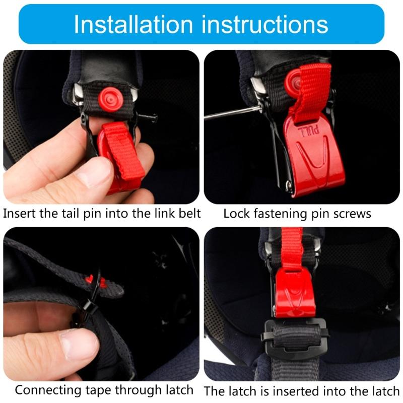 Speed Release Chin Strap Buckle for Helmets Motorcycle Quick Clip Full Helmets Quick Disconnection for Safe Helmets Wear