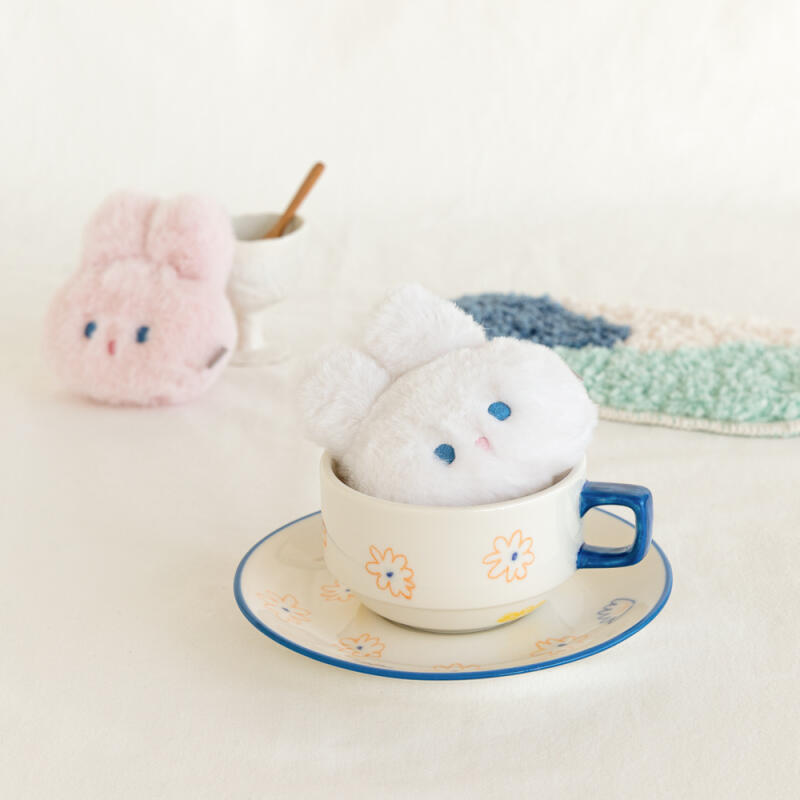 Pluizige Peyo Sleutelhanger 4 kleuren