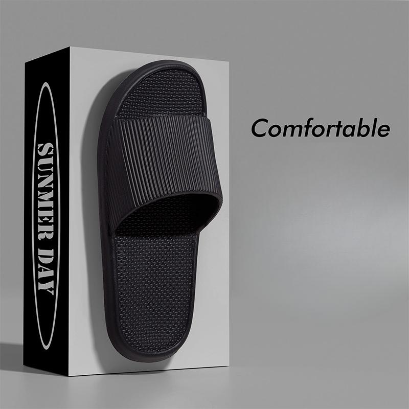 Eine Nummer größer bestellen Sommer Hausschuhe Zehentrenner Herren Hausschuhe Damen EVA Weichsohle Hausschuhe Duschschuhe Paar Rutschfest Lässige Sandalen