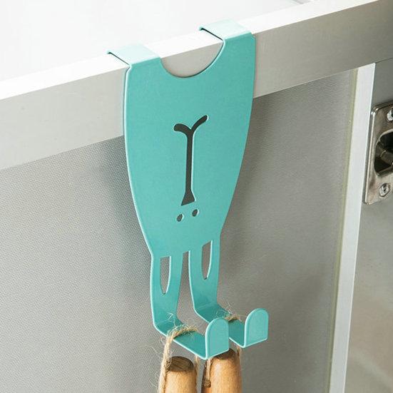 Punch Free Strong Load-bearing Wardrobe Hanger Cartoon Rabbit Door Back Hook Household Supplies