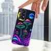 Trippy Plant Mushroom Case For Samsung A51,30,71,S9,Ultra,Lite,S22,10,20,FE,23,21,PIus,Transparent, Silicone