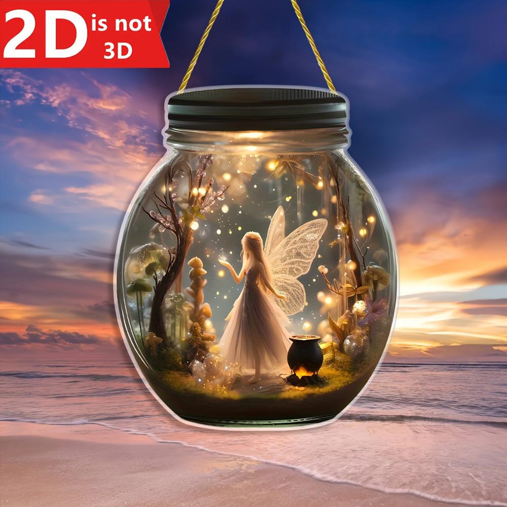 

Magical Fairy Princess Light Catcher. Elf-themed decor for bedroom, living room, kitchen & garden. чистый