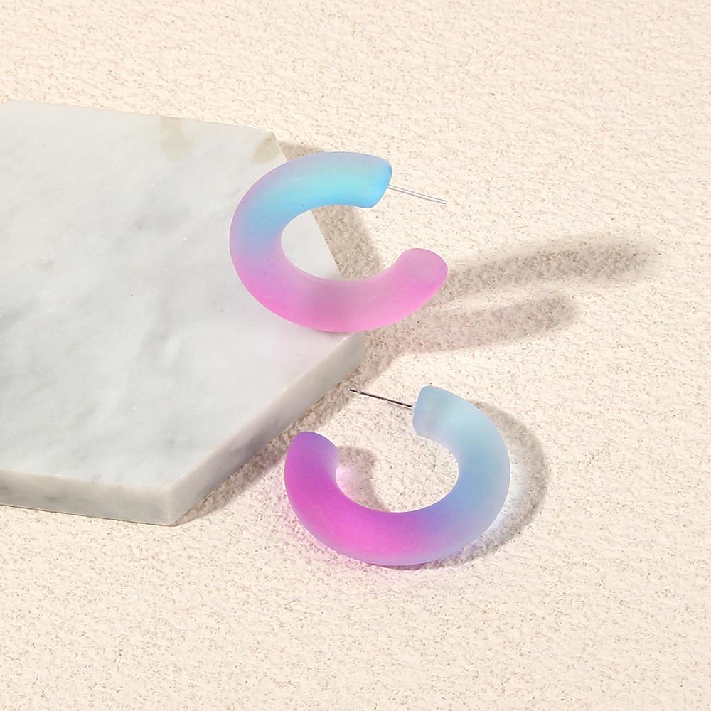 Womens Acrylic Colorful Geometric Earrings For Festive Occasions Gifts And