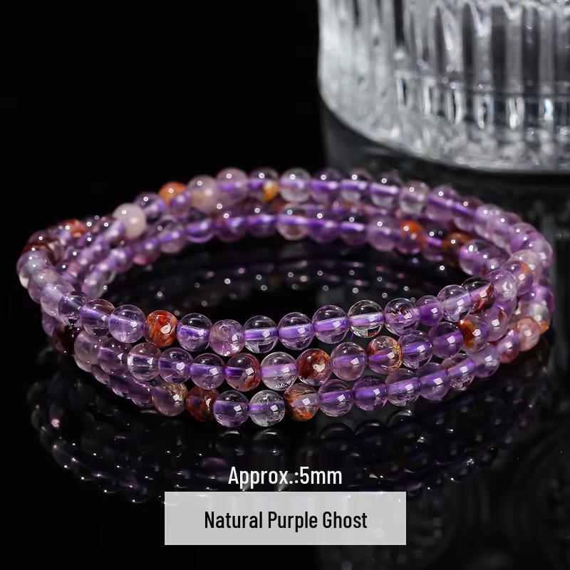 Jingde Natural Crystal Multi-Strand 4mm Stone Bead Bracelet Collection Gift