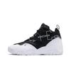 Source Mid Bracket Trendy Retro Basketball Shoes Unisex Sneakers Black White 370223-01