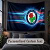 Custom Name Text Tapestry,Blackburn Rovers FC Decorative Wall Hanging, Background Tapestry For Home Bedroom