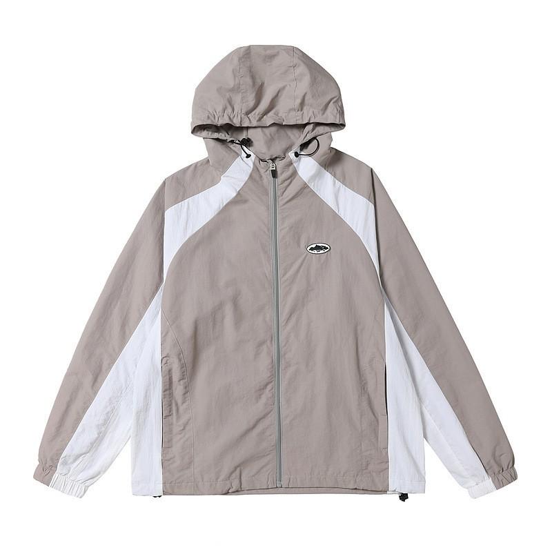 Mens Hip Hop Jacket Lightweight Windbreaker Casual Outerwear S-XL
