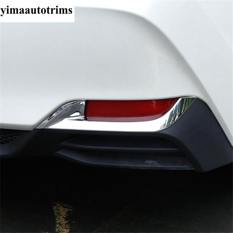 Rear Fog Lights Lamps Eyelid Eyebrow Decoration Cover Trim For Toyota Avalon - ABS Chrome Accessories Exterior