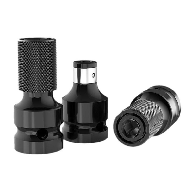 1/2'' Square To 1/4'' Socket Adapter Drill Wrench Ratchet Drive Reducers Extension Square Impact Driver Bit Set