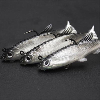 1 pezzo realistico da 8 cm con esca da pesca, attrezzatura Crankbait, gancio affilato per pesciolini