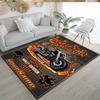 Harley-davidson Motorcycles Customize Your Name Floor Rug Office Rug Design for Playrooms Living Rooms Hallway Balcony Antislip Carpet