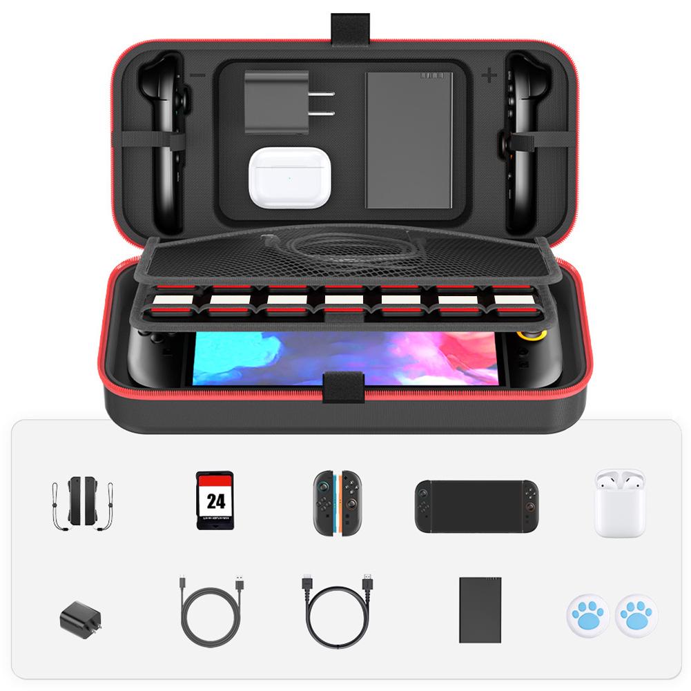 Portable Travel Case Anti-Scratch Travel Shell Pouch Waterproof Protective Carrying Case for Switch 2 Accessories