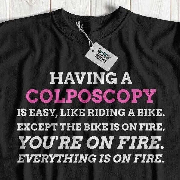 Funny Colposcopy T-Shirt Cervical Cancer Gifts & Cervix Tee Colposcopist Gift L