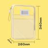 Borsa Portadocumenti Trasparente con Zip Buste Cartellina con Manico Nuova Borsa per Studenti Materiale Scolastico
