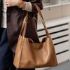 Cowhide Bag New Autumn and Winter Vintage Leather Women's Bag Tote Bag Versatile Texture Commuting Hand-held Shoulder Bag