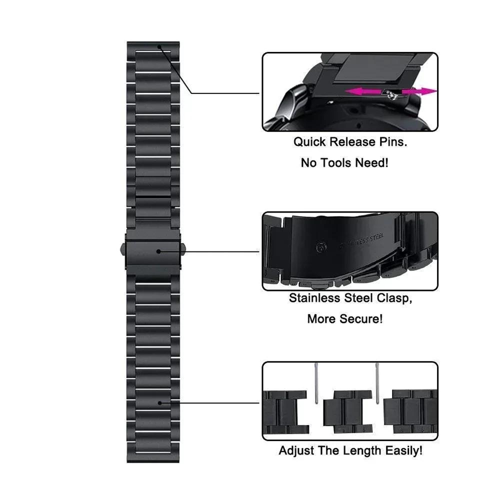 18mm 20 22mm Metallarmband für Huawei Watch GT6/5/4 41mm 46mm/GT5 Pro 42mm Armband für Huawei Watch 4 Pro/GT5 4 3 2e Zubehör