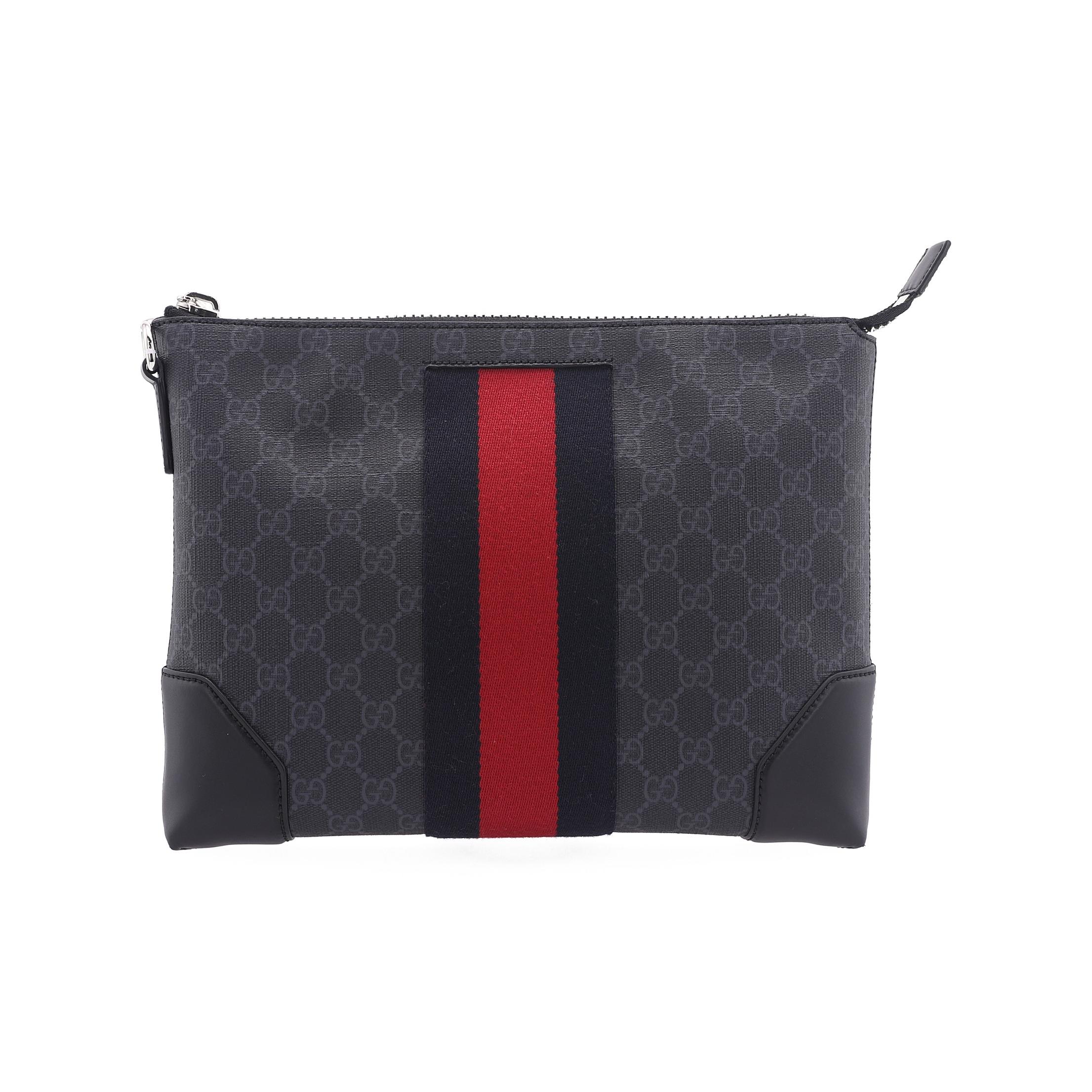 

Gucci Ophidia Логотип Смужка Канва з Логотипом та Шкіра Клатч Чоловічий клатч Чорний Сірий 523603-9F2YN-1095 Basic Set (Bag+Dust Bag)