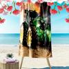 Tractor Truck Print Beach Towel, Large Soft Quick Dry Towel for Beach Camping Swimming