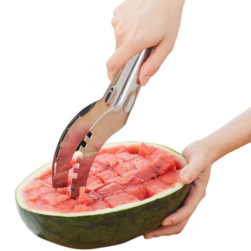 2-In-1 Watermelon Cutter Slicer Tool - Create Clean 1" Cubes & Slices With Watermelon Slicer For Cutting & Serving