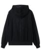 Openyard(Oy) Logo Crochet Hoodie Zip Up - Black