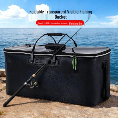 Foldable Waterproof EVA Fish Container with Transparent Lid