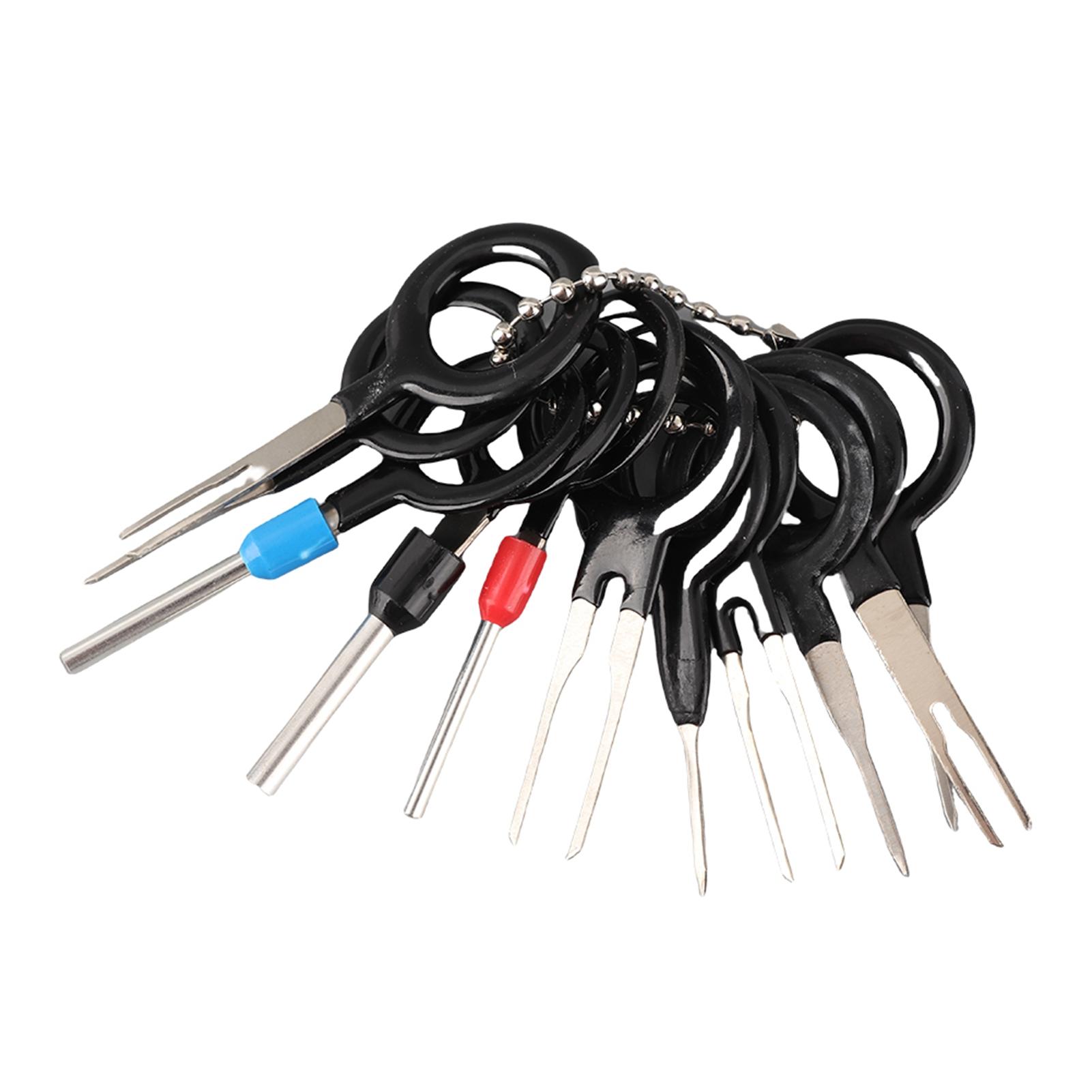 Terminal Removal Tool Kit, High Strength Terminal Removal Tool Metal and Plastic Electrical Pin Removal Tool for Wire Check