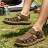 Men's Breathable Lightweight Summer Beach Sandals: Large Size, Fashionable, and Outdoor-Ready.