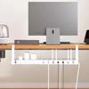 Telescopic Under Table Storage Rack Metal Cable Management Tray Home Office Desk Wire Organizer No Punching Storage Accessories