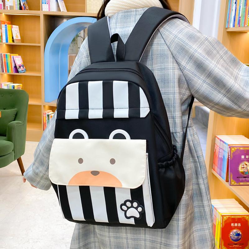 Three-Piece Backpack Set Large Capacity Children's School Bag Girls Boys Nylon Backpack for Primary and Secondary School