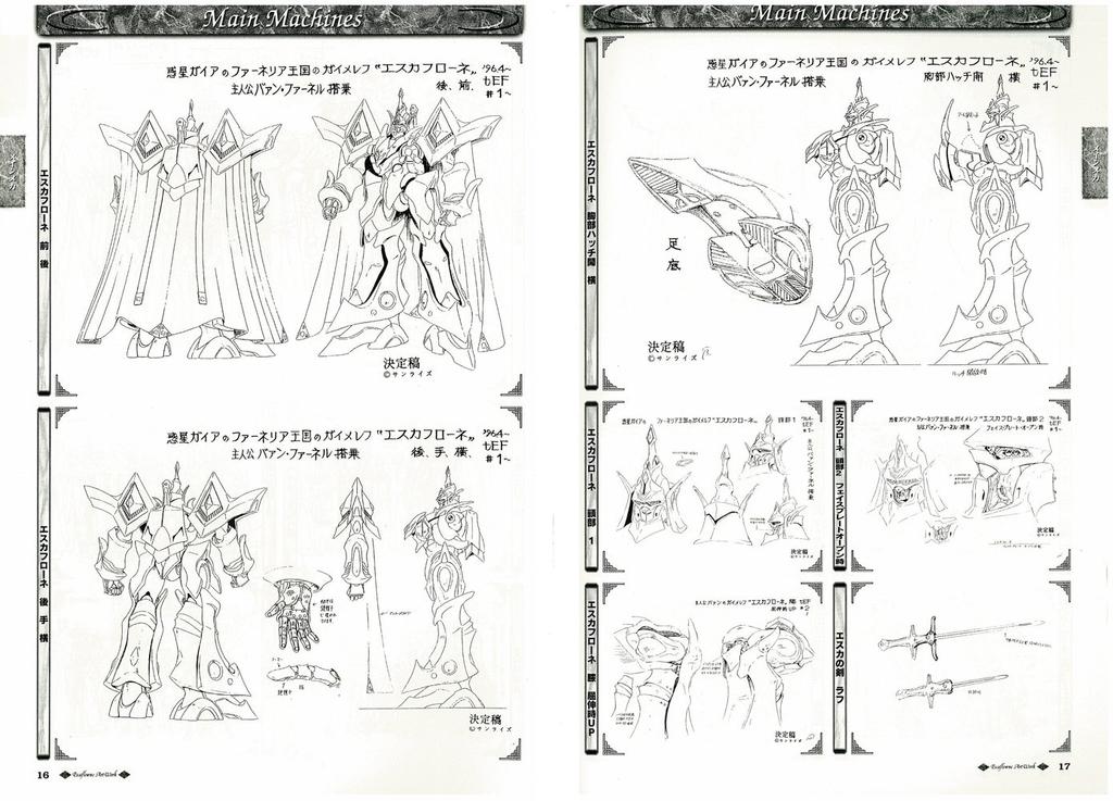 SUNRISE ART WORKS / Escaflowne TV Series