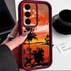 Seaside Coconut Print Case For Samsung S26 S25 Ultra S24 S23 S22 Plus S21 FE A15 A16 A17 A35 A36 A37 A54 A55 A56 A57 5G Shockproof Bumper Cover