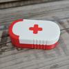 Mini Sliding Pill Box Keychain Medication Organizer Multiple Compartments Travel Pill Organizer Portable Pill Pod Tablet Case