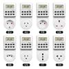TM03 Digital Timer Switch Outlet Electronic Kitchen Timer Outlet 12/24 Hour Cycle Programmable Timer Outlet Time Setting3