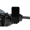 Innovative Offset Base Motorcycle Phone Mount with 360 Rotation Metal Plastic Phone Support for Stable Navigation View