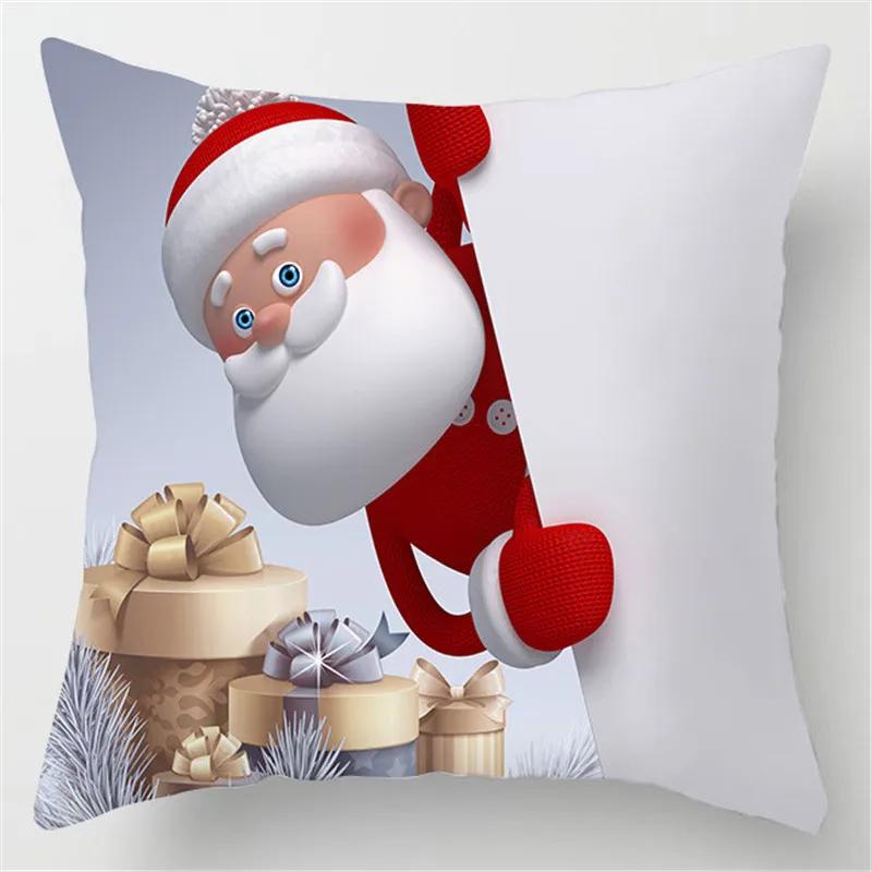 Merry Christmas Cushion Cover Christmas Decorations for Home 2025 Cristmas Ornament Noel Xmas Decor Navidad Happy New Year Gifts
