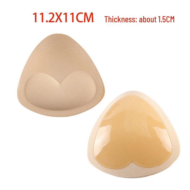 Triangle Self-Adhesive Push-Up Breast Pads for Women - Invisible Sponge Inserts for Swimwear & Lingerie