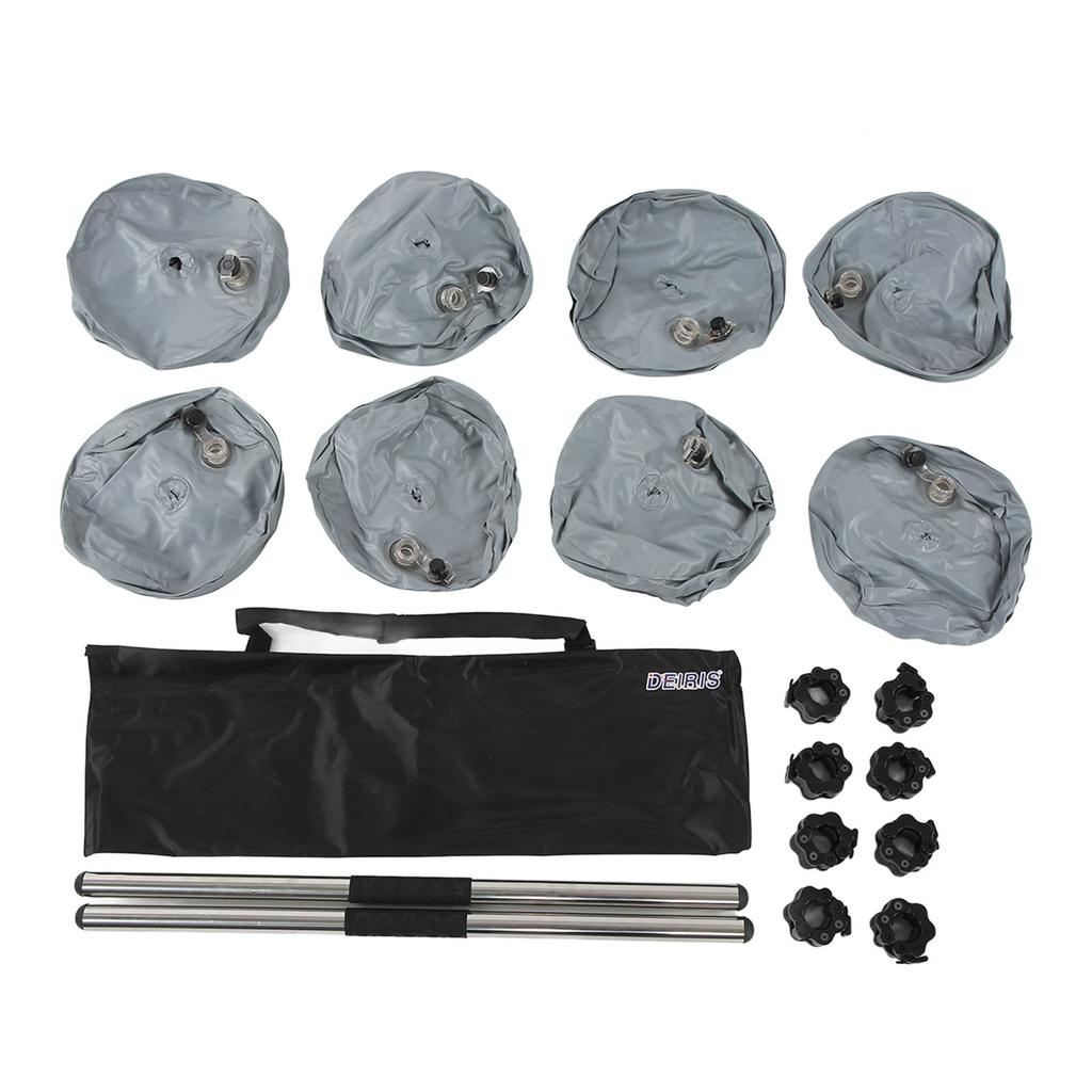 30kg Adjustable Travel Water Filled Dumbbells for Men Women Arm Muscle Training Home FitnessGray