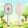 Electric Spray Hair Brush 2 In 1 Misting Steam Comb Anti Static Reduce Frizz Retractable Design Detangling Daily Hair Tool