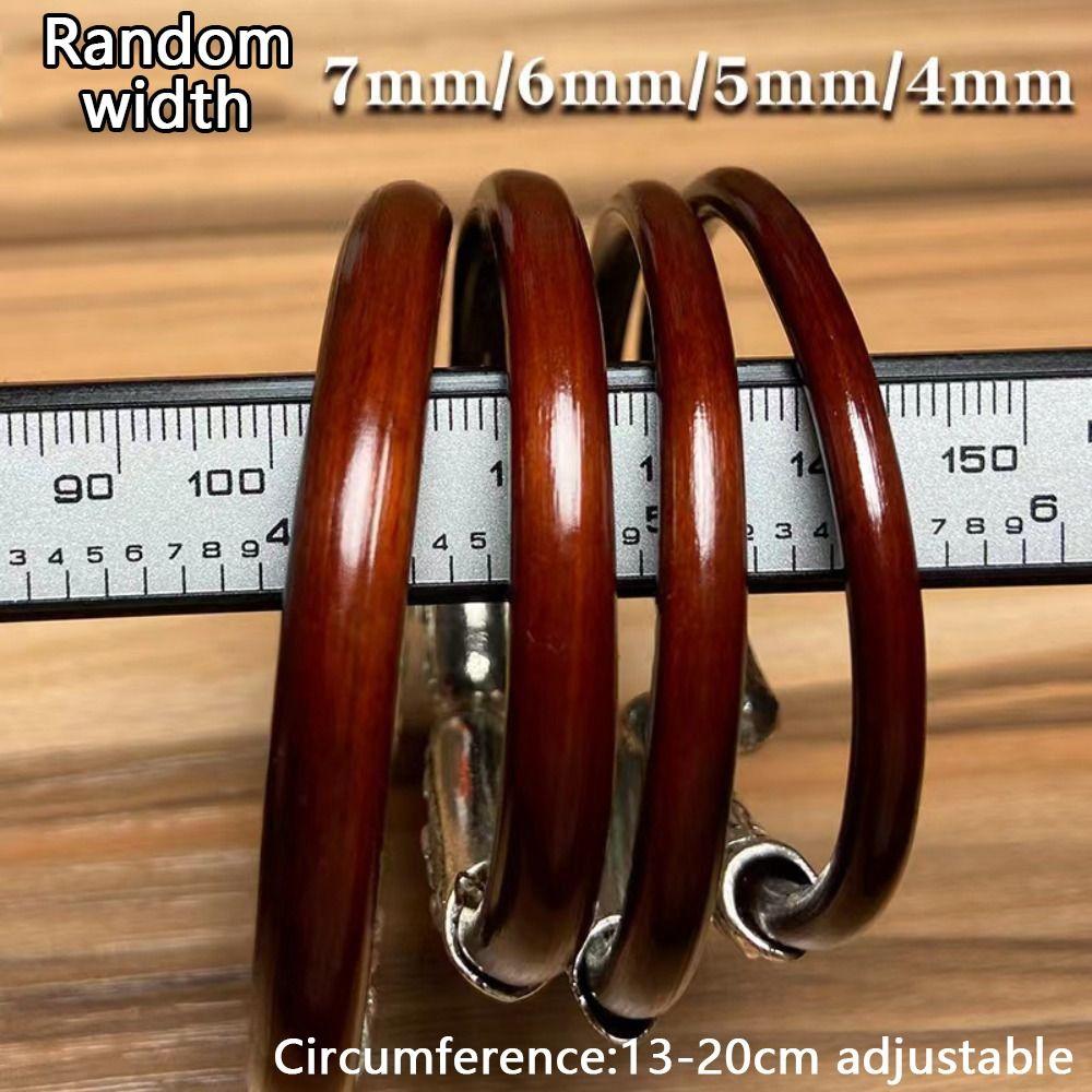 Tibetan Silver Opening Bangles No Knot Chicken Spatholobi Bracelet Rosewood Bracelet  Gift