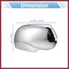 for GMC Envoy 2002-2009 for Buick Rainier 2004-2007 Driver Passenger Side Mirror Covers Cap Overlay Rearview Mirror Guard Covers Silver Tone 1 Pair