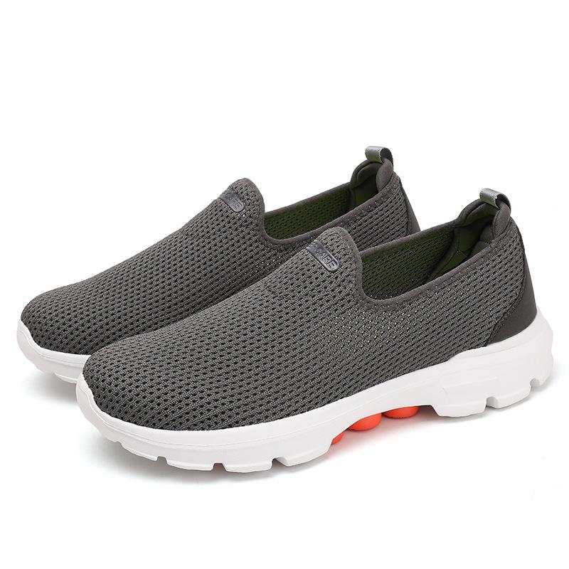 Large size summer breathable mesh shoes ultra-light soft sole British simple men's outdoor versatile casual shoes