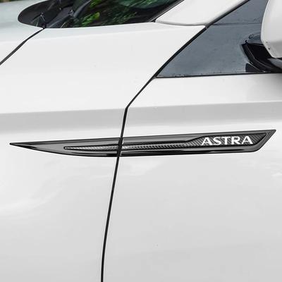 Car Side Fender Knife Protective Metal Stickers for Astra G H J K F Emblem Fender Decals Body Exterior Accessories