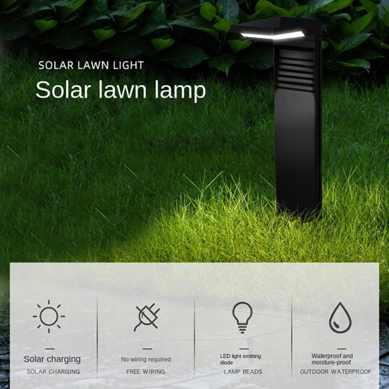 Solar-Gartenleuchten für den Außenbereich, IP64, wasserdicht, hohe Helligkeit, einstellbare Lichtsteuerung, Induktion, Rasen