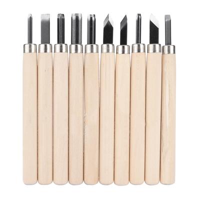 10 Stück Holzschnitzmesser Set Schreiner Holzbearbeitung DIY Handwerk Handwerkzeug für Seife Ton Kürbis