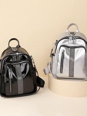 Women's Multifunctional Rhinestone Backpack: Trendy 2025 Fashion, Anti-theft, Large Capacity, Single Shoulder Travel Bag