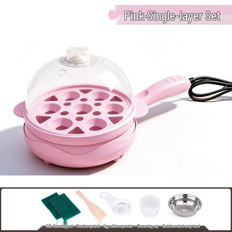 Canxiang Non-Stick Electric Frying Pan: Poached Eggs, Dumplings, Pot Stickers & Breakfast Cooker
